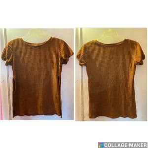 Split Sides Burnt Orange Top